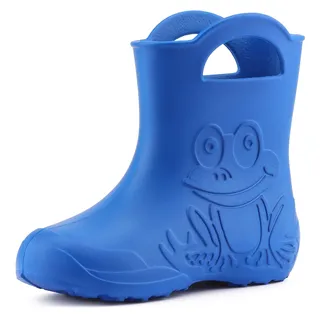 Ladeheid Eva Kinder Gummistiefel für Jungen Mädchen Regenschuhe Bequeme und wasserdichte Regenstiefel Kinder LA-CA-01
