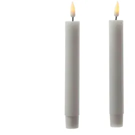 Deluxe Homeart Mia LED Stabkerzen 15 cm 2 St. weiß