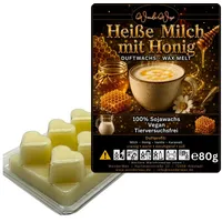 WonderWax Duftwachs WonderWax® Duftwachs 6 Herzen, (Heiße Milch mit Honig), Duftrichtung: Heiße Milch mit Honig