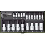 PROXXON Steckschlüssel-Bit-Einsatz-Set 1/4 (6,3 mm), 1/2 (12,5 mm) 24-tlg.