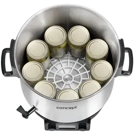 Concept ZH0040 Einkochtopf 27 l Edelstahl/schwarz