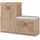 [en.casa] Løten 120 x 97 x 36 cm mit Sitzbank beige / beige