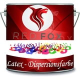 RED FOX Dispersionsfarbe strapazierfähige Latexfarbe Wandfarbe in vielen Premium Farben (5 l, Macchiato Beige)