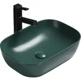 Mexen Rita Aufsatzwaschbecken 45 x 32 cm, Dunkelgrün matt - 21084547
