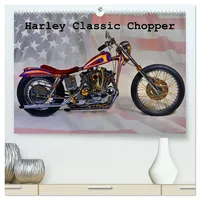 Calvendo Harley Classic Chopper (hochwertiger Premium Wandkalender 2026 DIN
