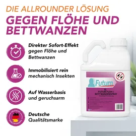Futum 6x5L Bettwanzen- / Flohspray 30 l Spray