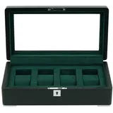 Rothenschild RS-3420-4-BL-GRE Uhrenbox schwarz [4] mit grünem Samt