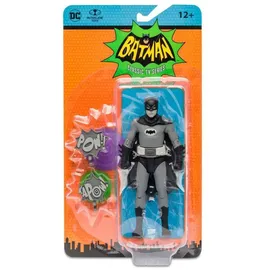 McFarlane Toys McFarlane Actionfigur Batman 66 (Black - White TV Variant) 15 cm, TM15056, Mehrfarbig