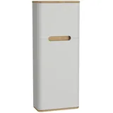 Vitra Sento Hochschrank Compact 2 Türen Türanschlag rechts 50 x 22 x 122 cm Hellgrau Matt