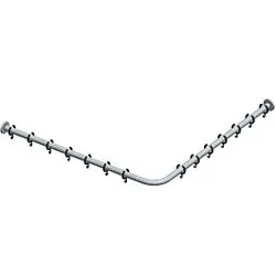Keuco Plan Brausevorhangstangen Set 14939011000 für Eck Dusche 100 x 100 cm, chrom