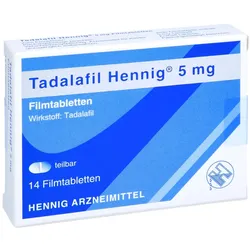 Tadalafil Hennig 5 mg Filmtabletten 14 St
