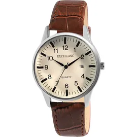 Excellanc Herrenuhr Kunstleder 40 mm