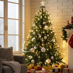 Strahlende 320 LEDs Lichterkette Warmweiss 2,7m – Für Aussen & Innen, IP44 – Überwurf-Lichterkette für Weihnachtsbaum