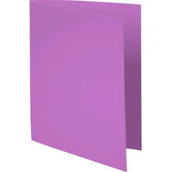Exacompta 410016E 5x 100er Packung Aktendeckeln aus Recycling Karton 220g Forever, 24x32cm - rosa