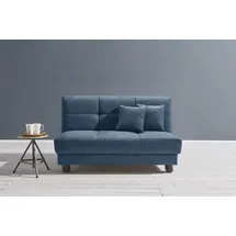 Ell + Ell Schlafsofa Tilda 2-Sitzer Polyester Blau