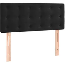 vidaXL Kopfteil Schwarz 90x5x78/88 cm Samt