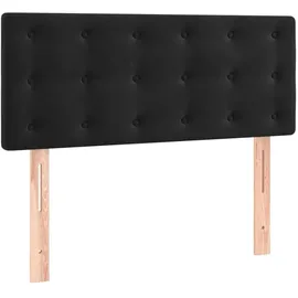 vidaXL Kopfteil Schwarz 90x5x78/88 cm Samt