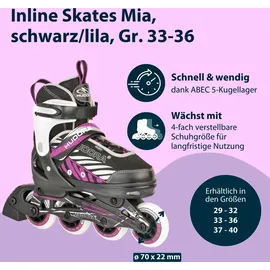 Hudora Mia Kinder black/pink 33-36