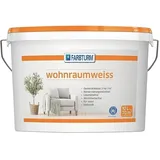 10 L. Wandfarbe Weiss matt Wohnraumweiss gute Deckkraft für ca. 70 m2 Farbturm