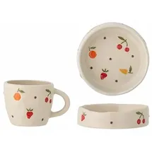 Bloomingville Tatiana Geschirr-Set, Weiß, Steingut