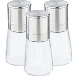 Gravidus Gewürzmühle 3er Set Silber unbefüllt