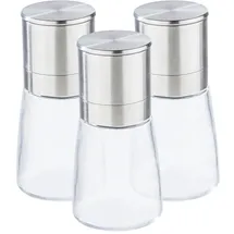 Gravidus Gewürzmühle 3er Set Silber unbefüllt