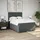 vidaXL Boxspringbett 140 x 200 cm Dunkelgrau