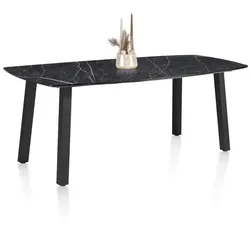 Henders & Hazel Palace Tresentisch 4-Füße HPL/Metallgestell off black