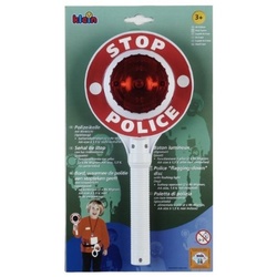 Klein Spielzeug-Polizeikelle - Polizeikelle - rot/weiß rot|weiß