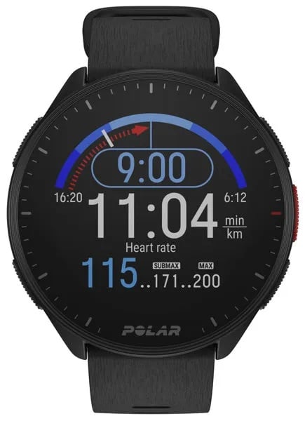 Polar Pacer - Multifunktionsuhr, Black, S-L (wrist circumference 120-210 mm)