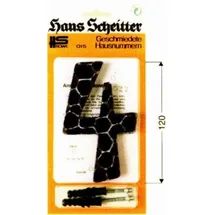 hans scheitter gmbh & co. kg HS ROWE SCHEITTER, Hausnummer 15 schwarz gehämmert Nr."3"