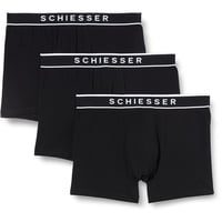 SCHIESSER Herren 3 Pack Boxershorts - 95/5 Organic, Schwarz_173983, XXL EU