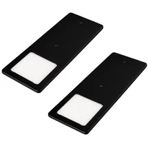 Kalb Material Für Möbel kalb | LED Unterbauleuchten schwarz 5W- sehr flache Küchenleuchte Einbaustrahler Einbauspot, Auswahl:2er Set neutralweiss