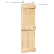 vidaXL Schiebetür rechts 70 x 210 cm Weiß