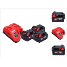 Milwaukee M18 NRG-503 1 x 2,0 Ah Akku + 3 x 5,0 Ah Akku