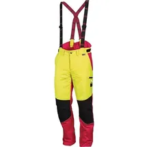 Leipold+Döhle Forstschutzhose Komfort Gr.50 neongelb/rot