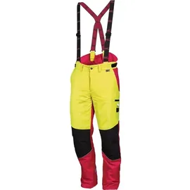 Leipold+Döhle Forstschutzhose Komfort Gr.50 neongelb/rot