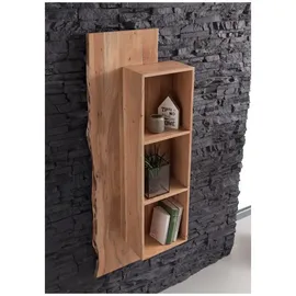 Massivmoebel24 Wandregal Akazie 50 x 22 x 147 cm Beige