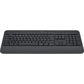 Logitech Signature K650, Volle Größe (100%), Kabellos, Bluetooth, Membran Key Switch, QWERTY, Graphi - Grau