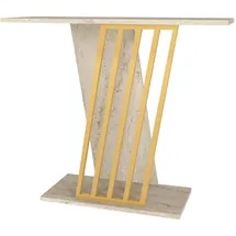 moebel17 Gravity Konsolentisch 90x76,8x29,6 cm beige