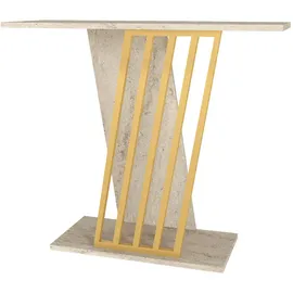 moebel17 Gravity Konsolentisch 90x76,8x29,6 cm beige