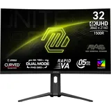 MSI MAG 321CUPDFDE 80cm (31.5") FHD 320Hz / 4K 160Hz (DualMode) VA Gaming Monitor Curved 16:9 HDMI/DP/USB-C 0,5ms