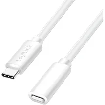 Logilink CU0220 - USB 2.0 USB-C® Stecker, USB-C® Buchse Weiß