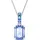 Swarovski Millenia Kette mit Anhänger Blau/Kristall