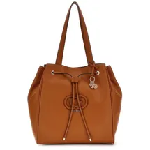 GUESS Schultertasche Calebra Drawstring Tote Cognac