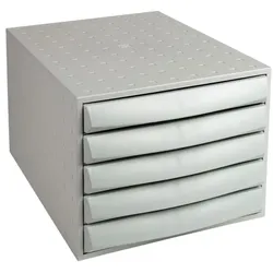 EXACOMPTA Ablagesystem »The Box Closed« grau, 28.4x21.8x38.7 cm