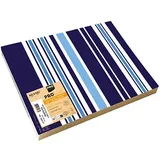 PROnappe 400 PROnappe Platzsets Bajadere Marineblau mehrfarbig 30,0 x 40,0 cm