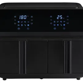 Westfalia Heißluft Fritteuse 9 L Doppelkammer schwarz