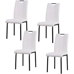 HTI-Living Stuhl Denton PU Weiß