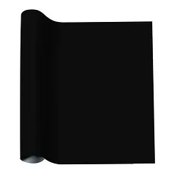 plottiX PremiumFlock Aufbügelfolie schwarz Flock-Folie 32,0 x 50,0 cm,  1 Rolle